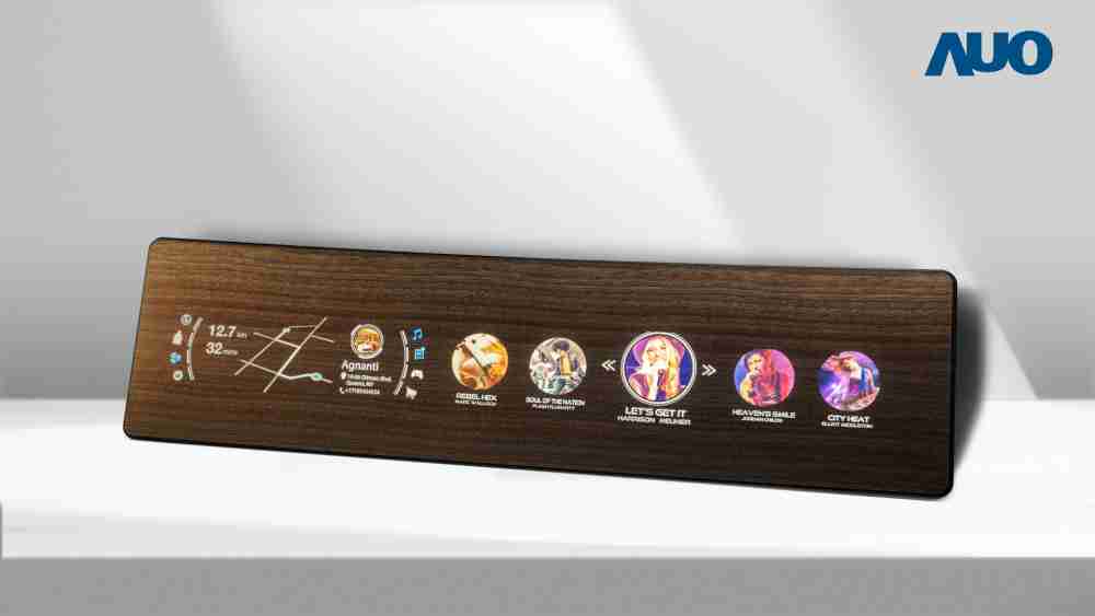 尊时凯龙研发全球最高穿透度达80%的AmLED木纹显示器，，，，可于使用时呈现高亮度、、、、清晰可见的信息，，并在不使用时回归为单纯的饰板，，，节能兼具美观