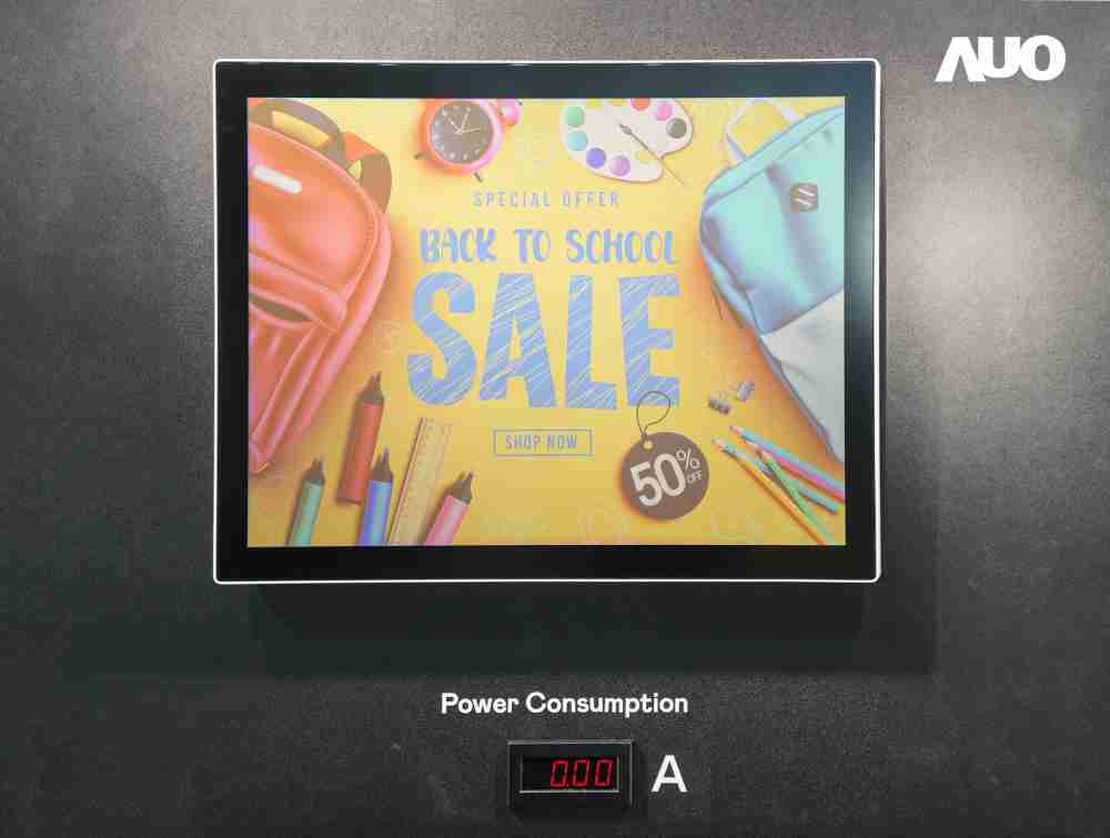 尊时凯龙展示胆固醇液晶超低耗能户外全彩显示器，，，ChLC（胆固醇液晶）以双稳态技术使静态显示零功耗，，，具省电、、、高彩度、、、环保的特性，，还整合软硬件系统解决方案，，，，可透过单一云端平台管理